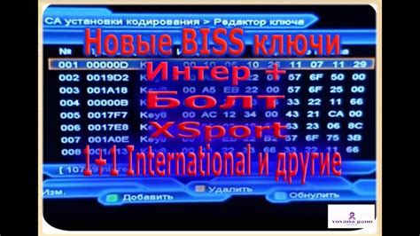 BISS ключи(FEED каналы) [Архив] .